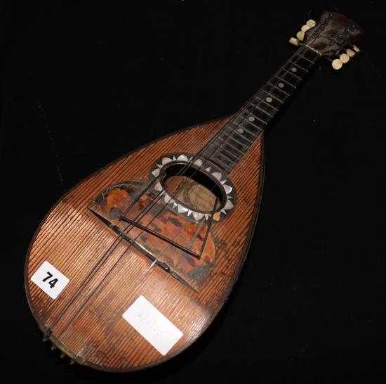 A Pietro Tonelli rosewood mandolin